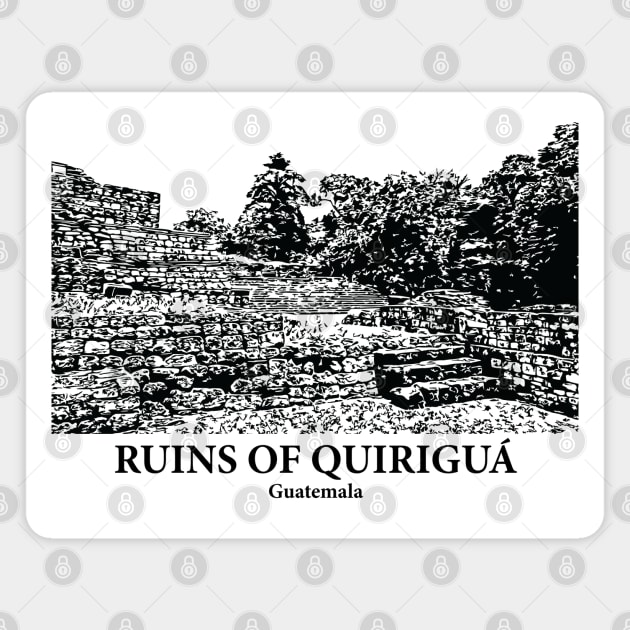 Ruins of Quirigua - Guatemala Magnet by Lakeric